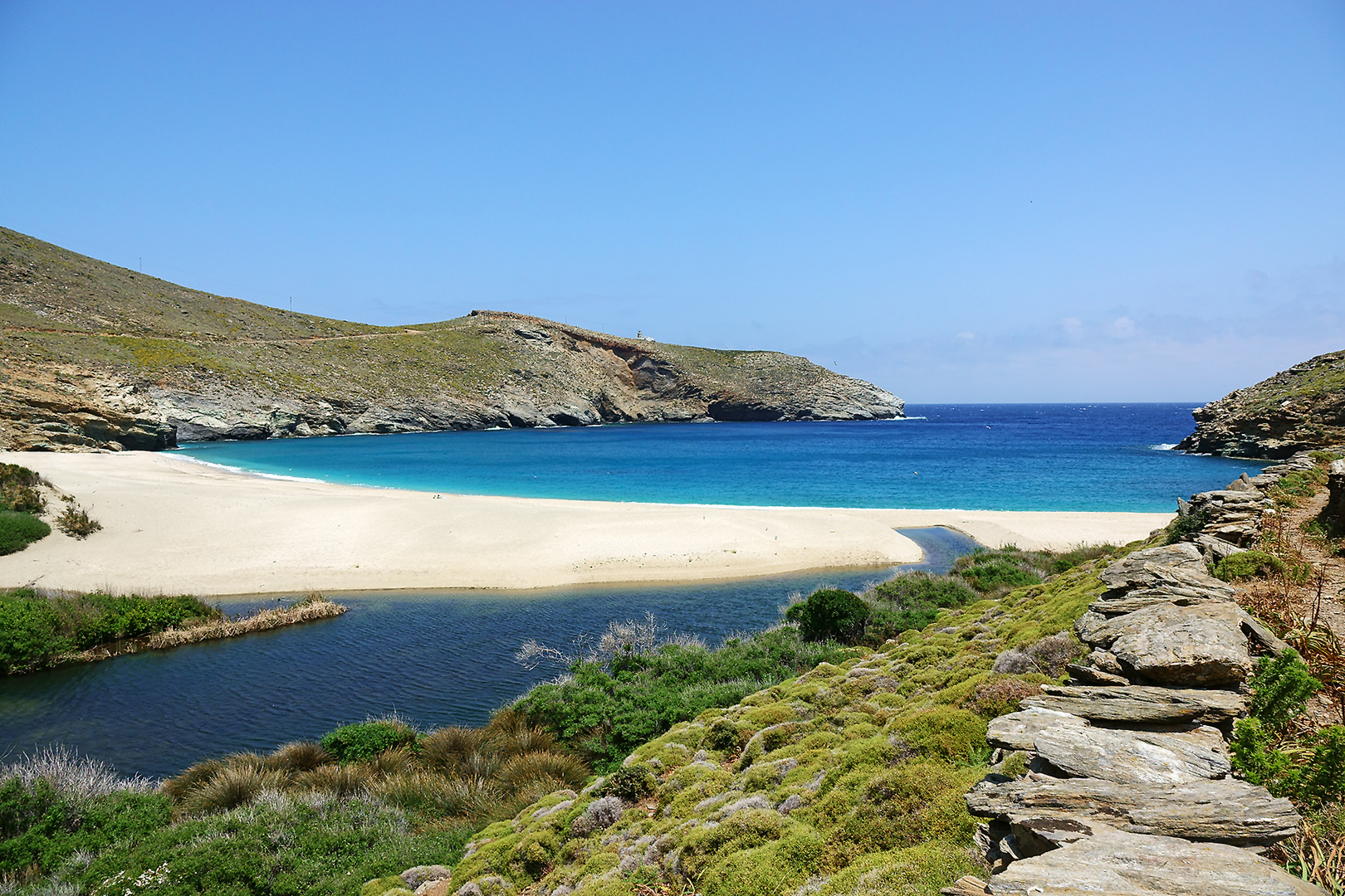 ein Traum und fast alleine, der Achla Beach