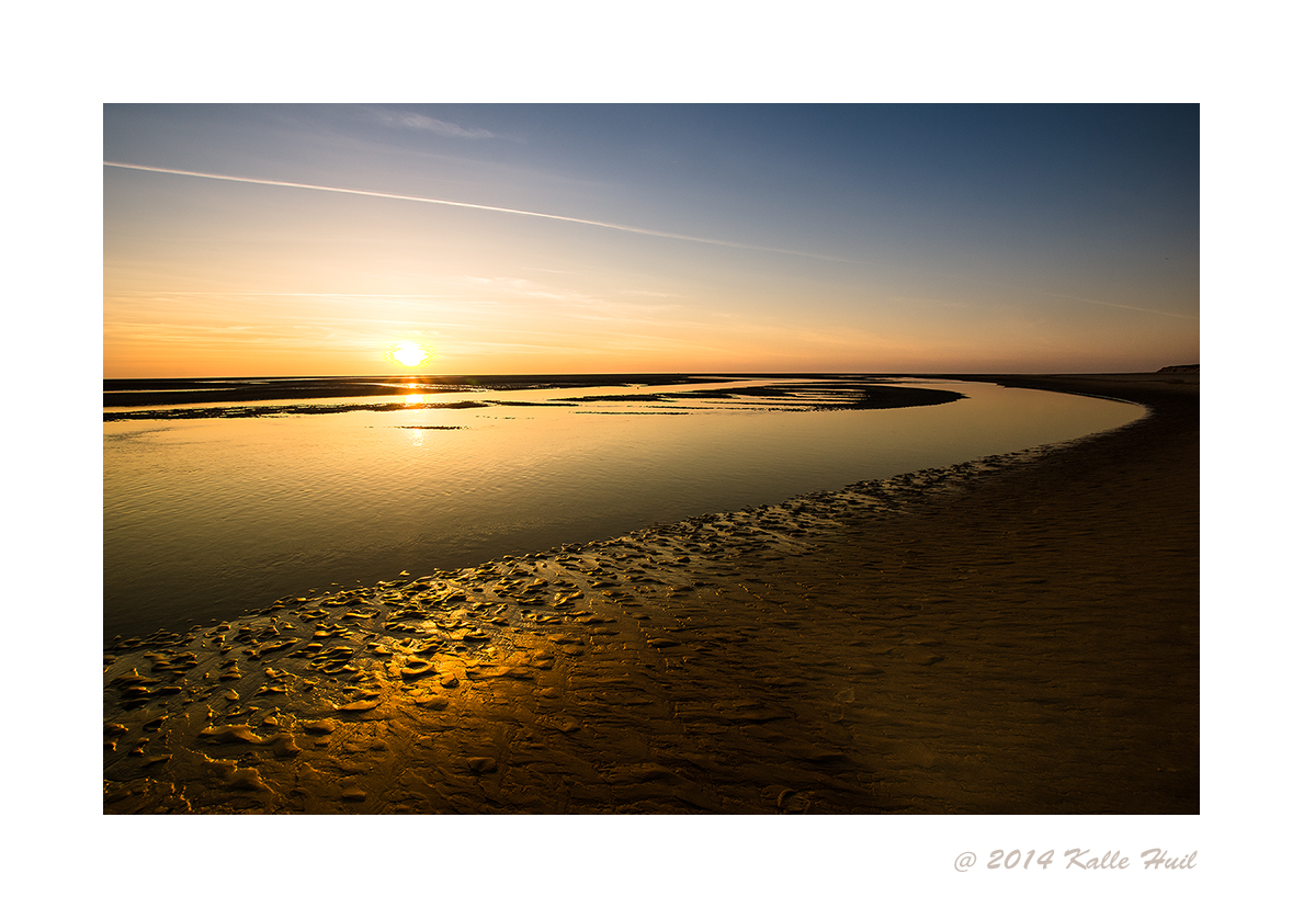 ...Ein Traum von Sonnenuntergang am Weststrand der Insel Langeoog...