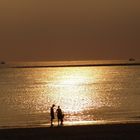 Ein traumhaft schöner Sonnenuntergang auf der Nordseeinsel Borkum