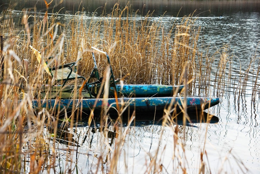 Ein Tretboot in Seenot