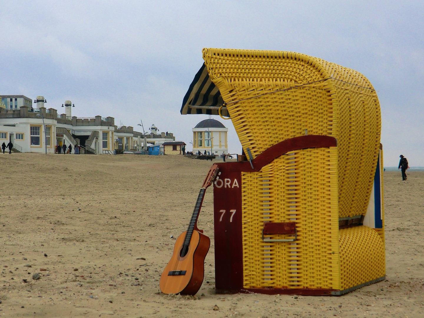 Ein trüber Tag am Strand