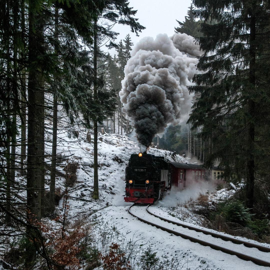 Ein trüber Wintertag im Drängetal