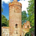 Ein Turm der Stadtmauer in Neubrandenburg