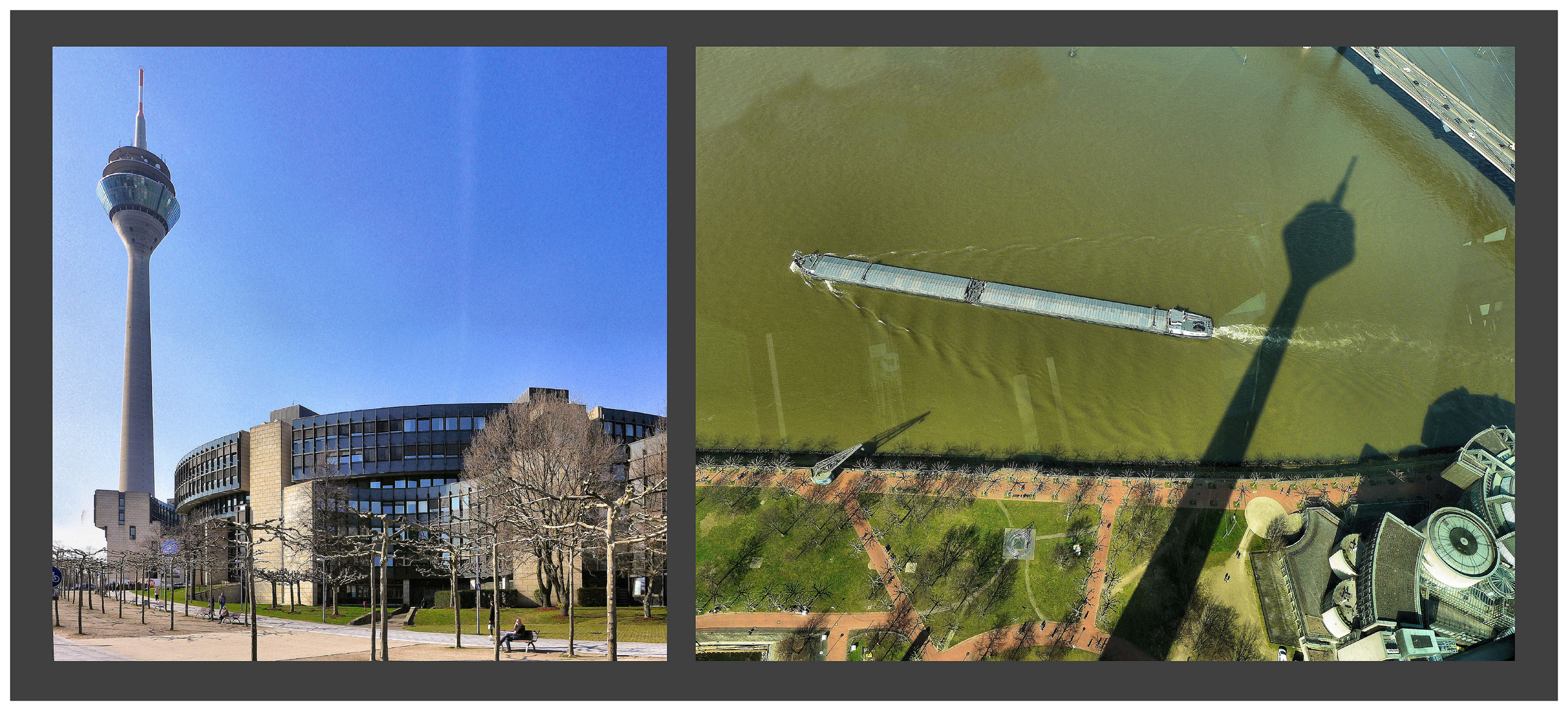 Ein Turm und sein Schatten