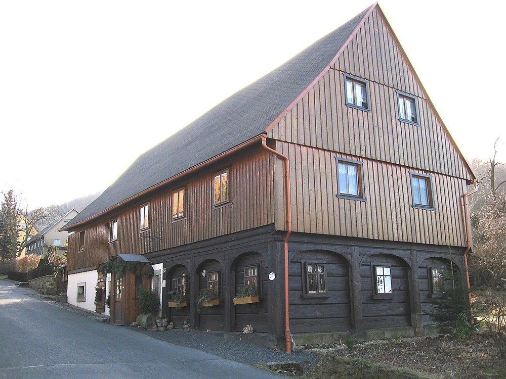 Ein Umgebindehaus in Waltersdorf