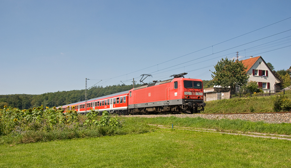 Ein umgeleiteter Regionalexpress