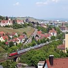 Ein Umleiter InterCity in Stuttgarts Nobelviertel