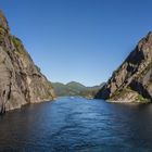 Ein- und Ausfahrt Trollfjord - Norwegen