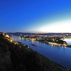 Ein ungewohnter Blick von der Festung auf Koblenz