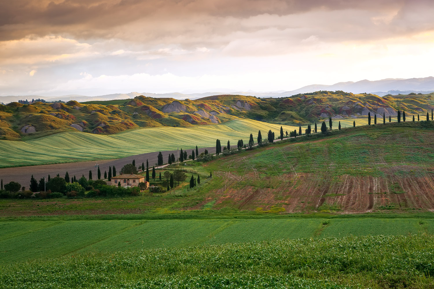 ein unvergesslicher Morgen in der Crete Senesi