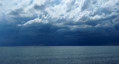 ein Unwetter zog auf in Umag (Kroatien)