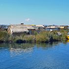 Ein Urodorf am Titicacasee in der Bucht von Puno