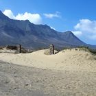 Ein verlassener Friedhof am Strand