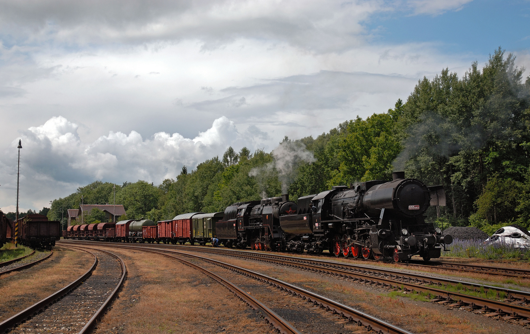 ein versteckter Bahnhof in Tschechien