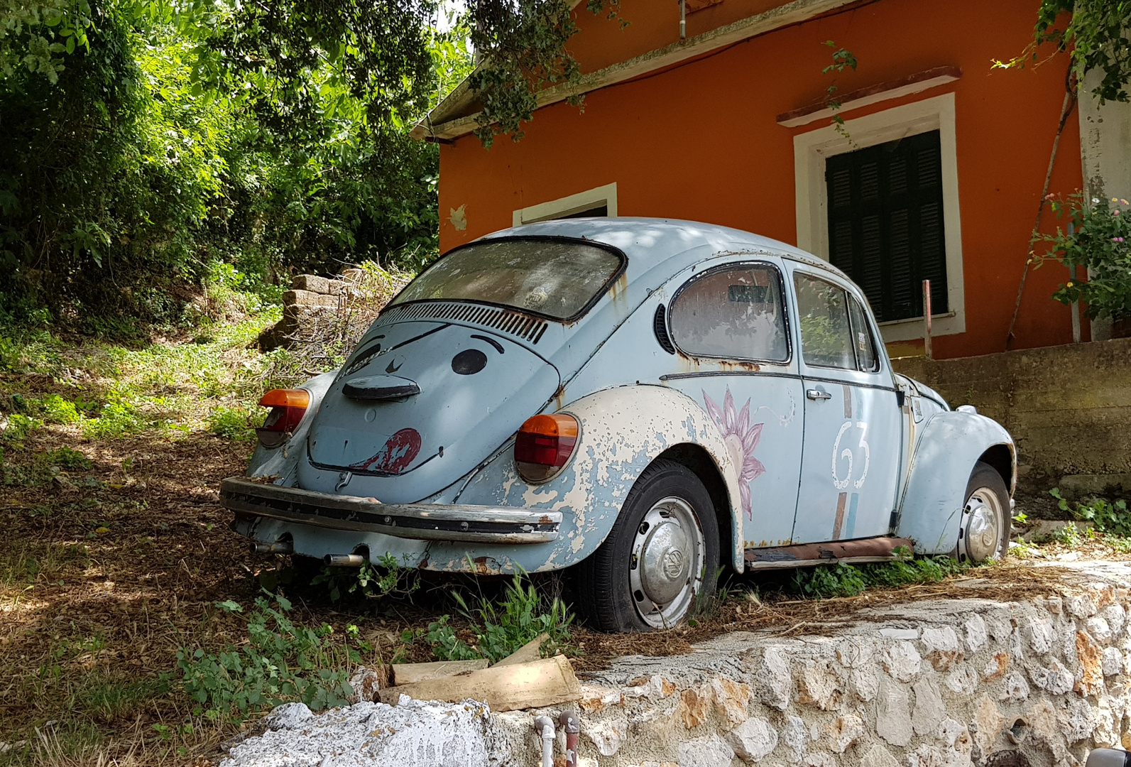 Ein Volkswagen auf Korfu 