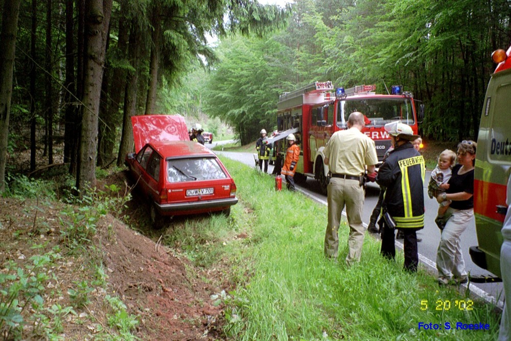 Ein VU auf der B48 bei Hochspeyer