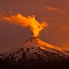 Ein vulkanischer Sonnenuntergang