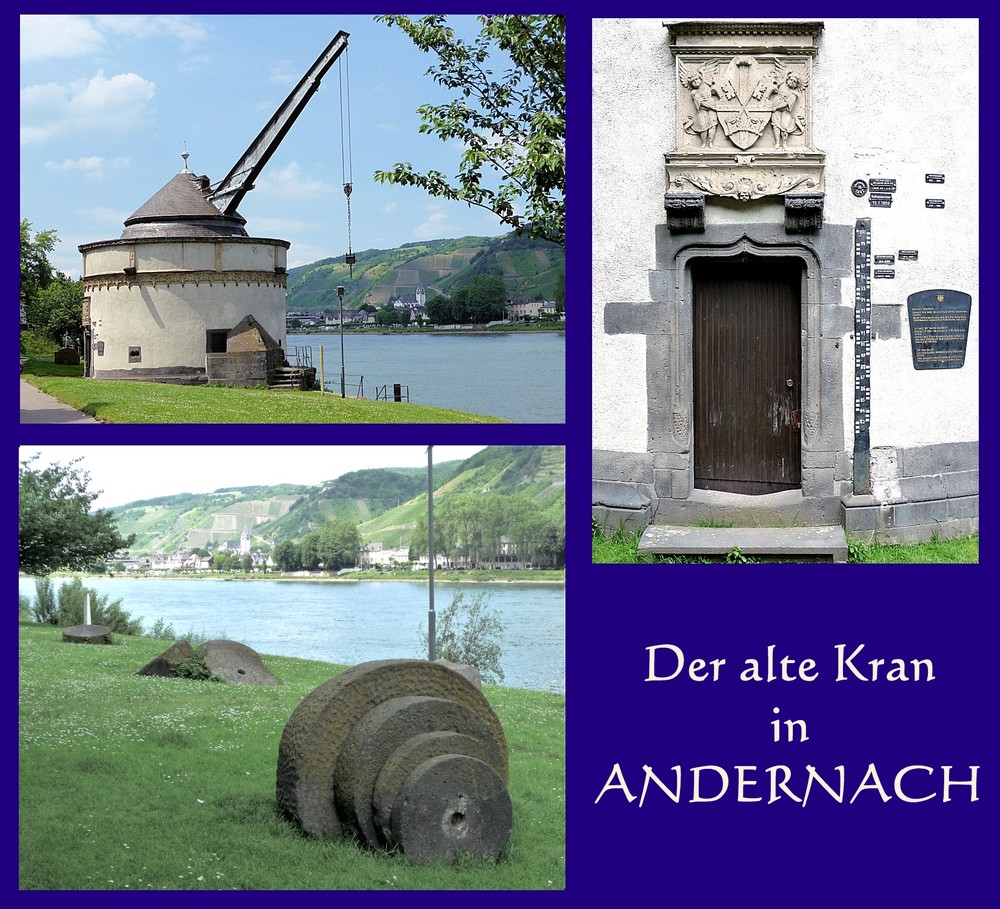 Ein Wahrzeichen von Andernach: der alte Kran