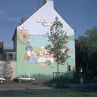 Ein Wandbild in Köln-Mülheim