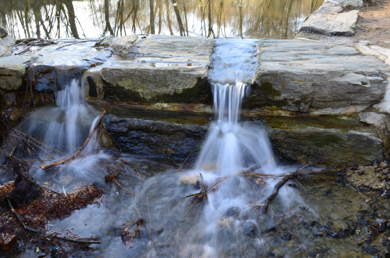 Ein Wasserfall mit Effekt