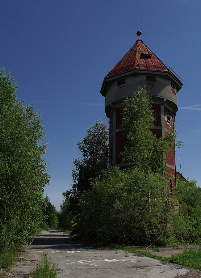 Ein Wasserturm für Bahnschwellen