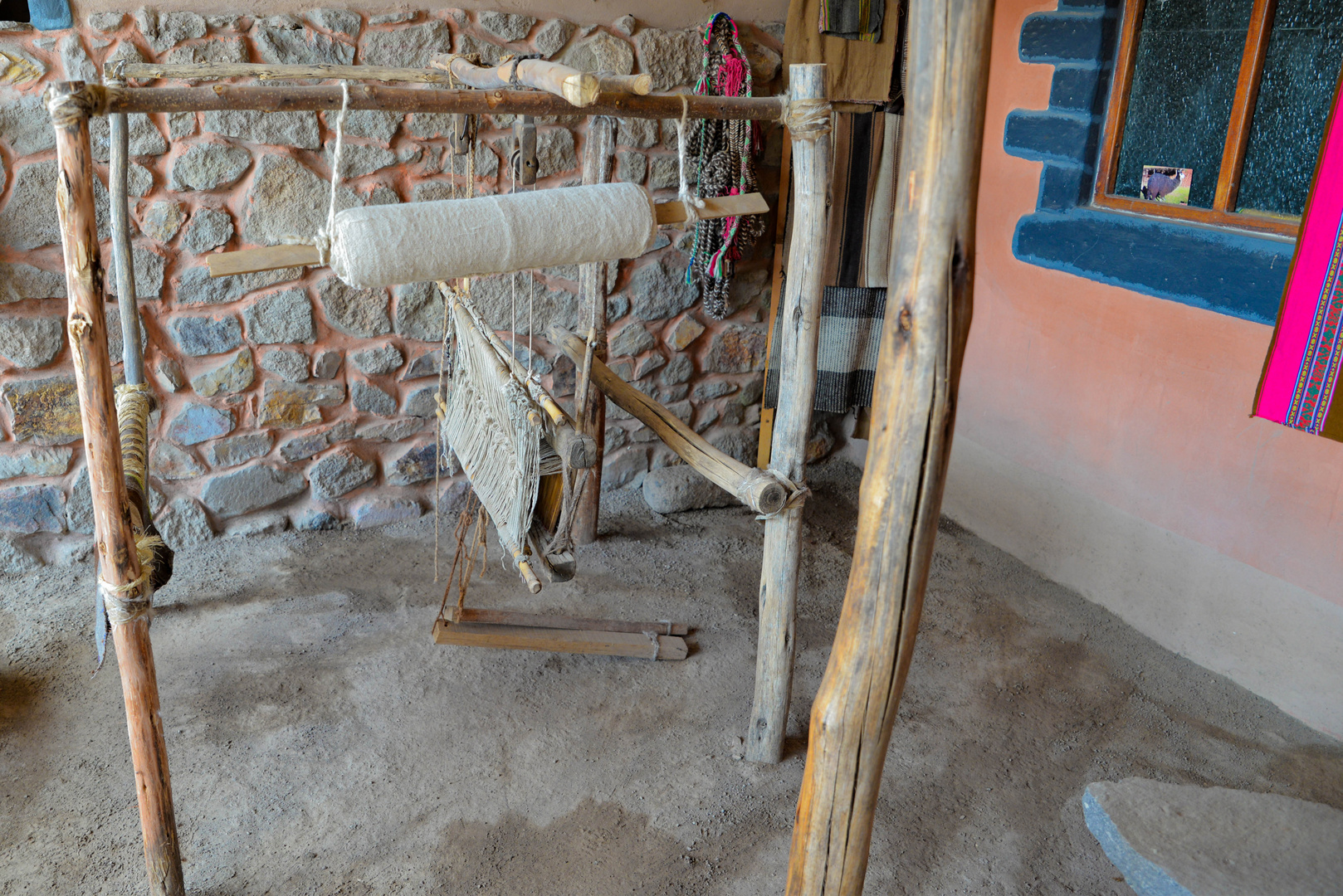 Ein Webstuhl wie er im Colca Canyon benutz wird