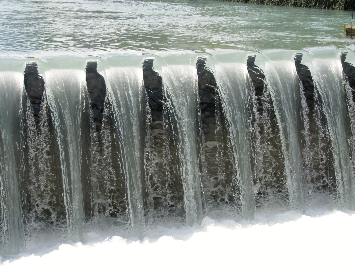 ein Wehr in der Trettach