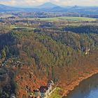 Ein Weihnachtsblick von der Bastei mit selten guter Fernsicht...