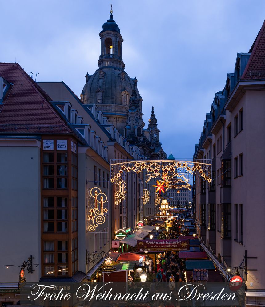Ein Weihnachtsmarkt in Dresden Foto & Bild architektur