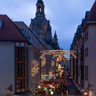 Ein Weihnachtsmarkt in Dresden