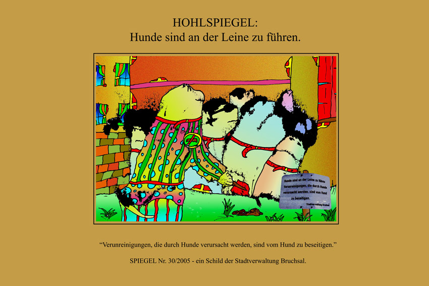 Ein weiterer HOHLSPIEGEL an der Wand