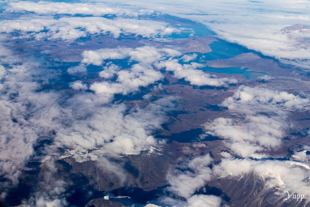 Ein weiteres Bild aus dem Flugzeug über Grönland