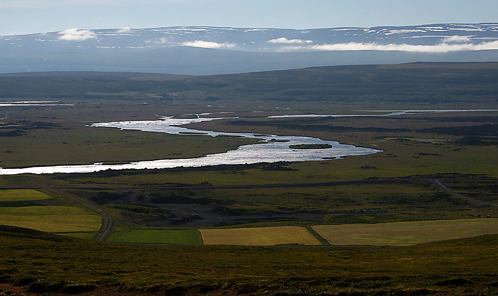 Ein weites Tal im Norden Islands