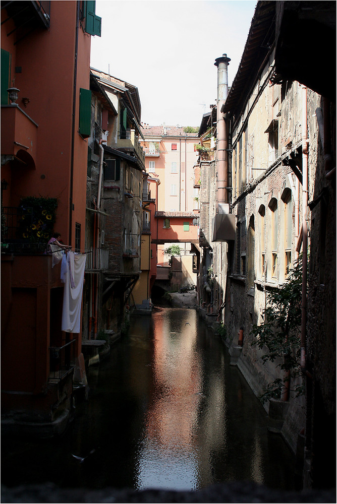 Ein wenig bekannter Fluß in Bologna