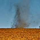 Ein Willy willy (dust devil) zwischen Cloncurry und Winton