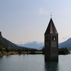 Ein windiger Tag am Reschensee