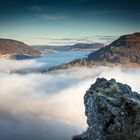 Ein Winter ohne Schnee, dafür aber mit Nebel im Tal