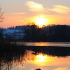 Ein Winterabend am Hüttwilersee