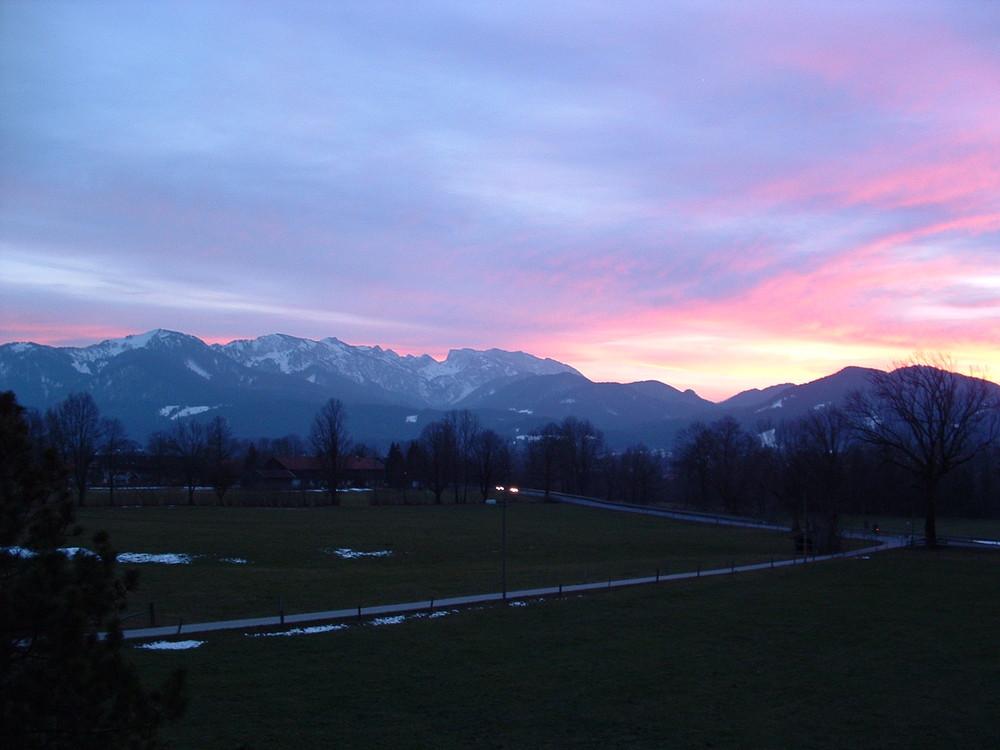 ein winterabend in gaißach