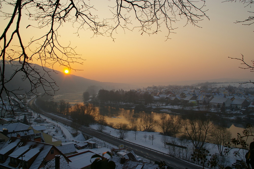 Ein Winterabend in Homburg a. Main