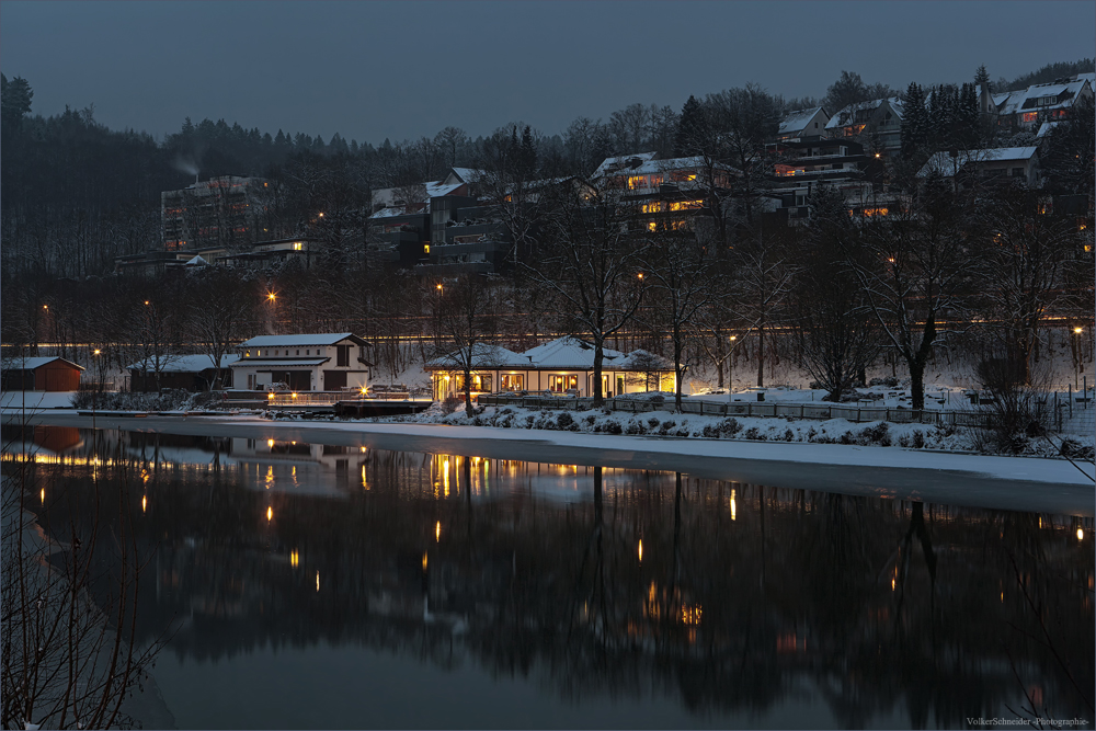 ein Winterabend in Olpe