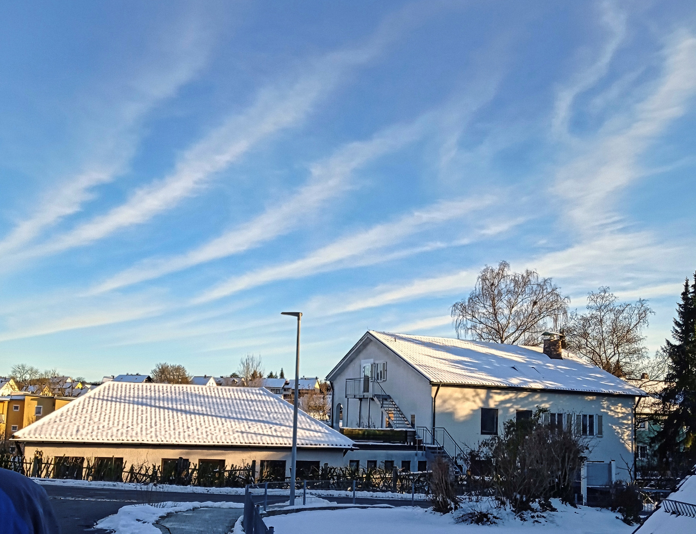Ein Winterbild mit Sonne - Thementag