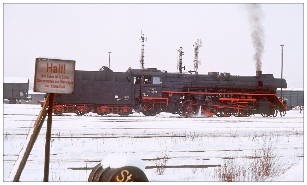 Ein Winterfoto zum Freitag aus dem Jahr 1981