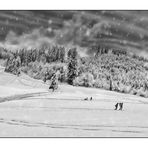 ein winterlicher Ausflug in die Weiten der verschneiten Berge und Täler