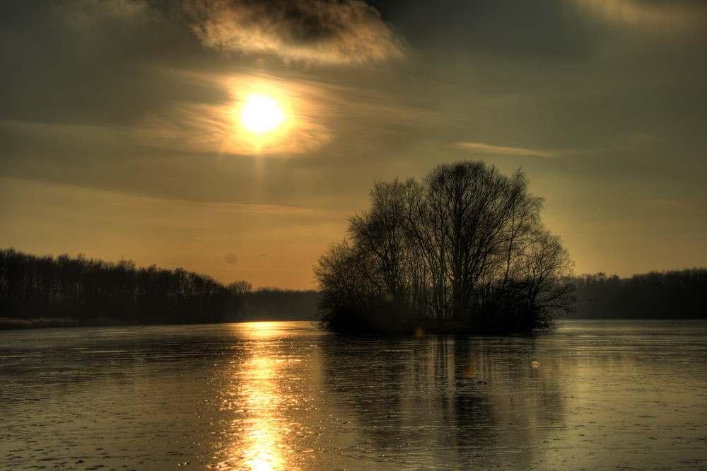 Ein winterlicher Nachmittag am Öjendorfer See