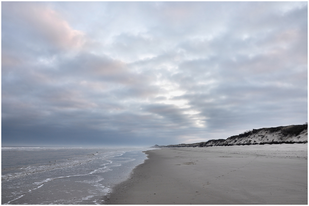 Ein Wintermorgen am Strand