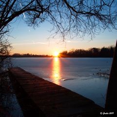 ein Wintermorgen am Waginger See