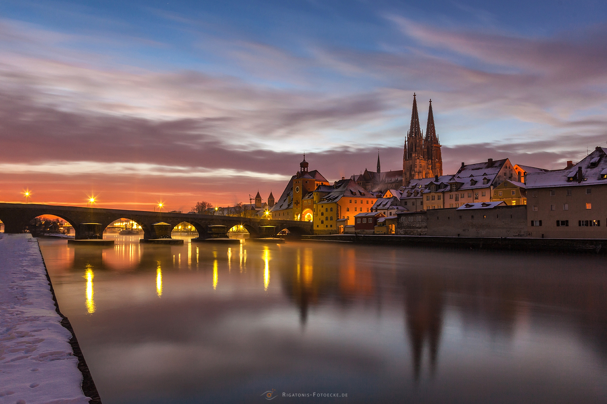 ein Wintermorgen in Regensburg