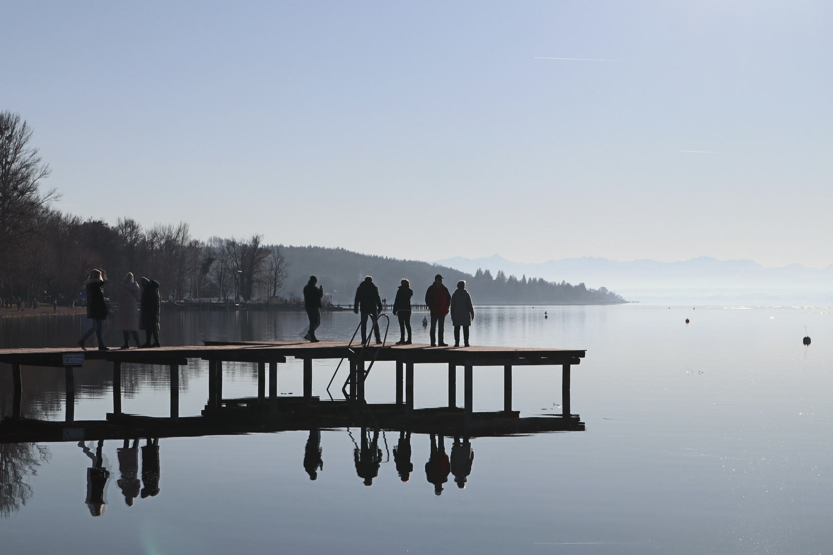 Ein Wintersonntag am See