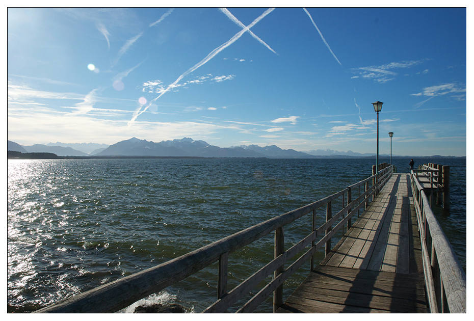 Ein Winterspaziergang am Chiemsee...